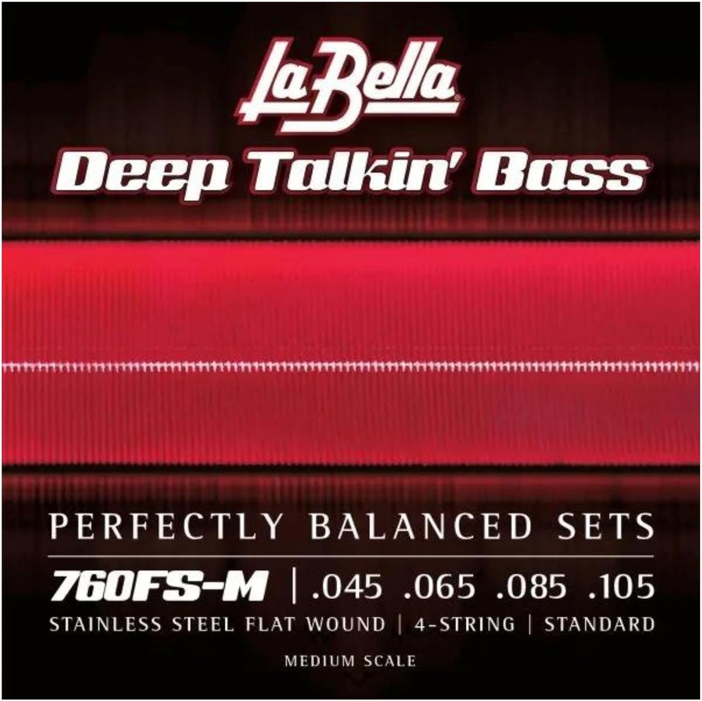 La Bella 760FS-M Deep Talkin' Stainless Steel Bass Guitar Strings