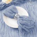 50 Pack Dusty Blue Cheesecloth Napkins for Elegant Events