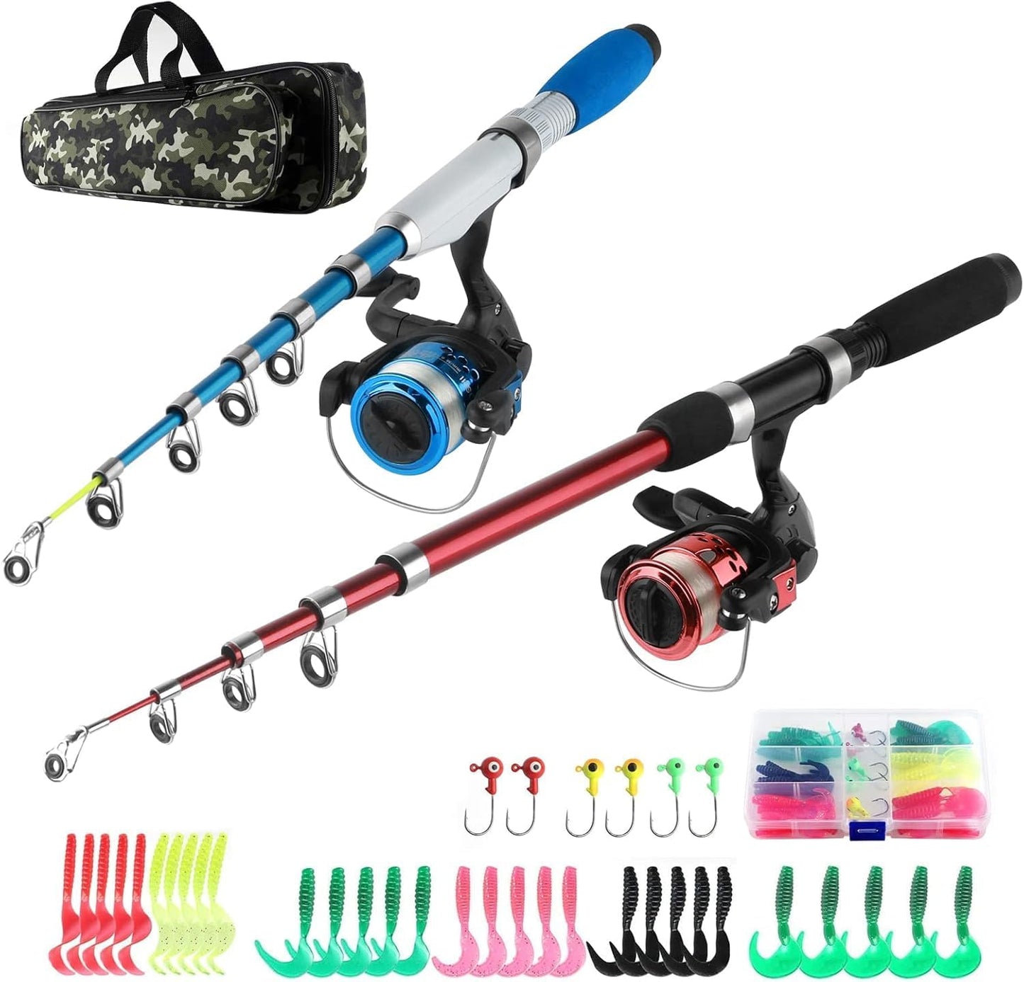 Hikary Collapsible Fishing Rod Combo - Ultimate Kit for Kids
