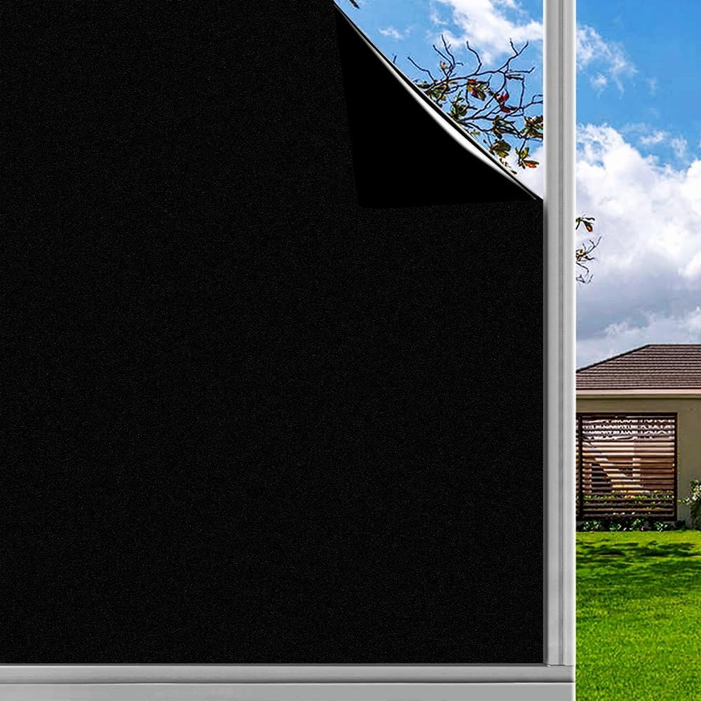 Finnez Blackout Window Privacy Film for Home or Office Use