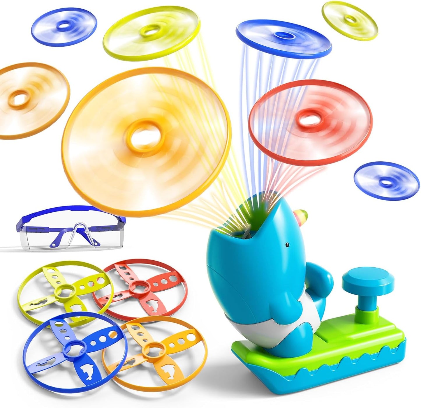 29-Piece Flying Disc Launcher Set - Fun Gift for Active Boys!