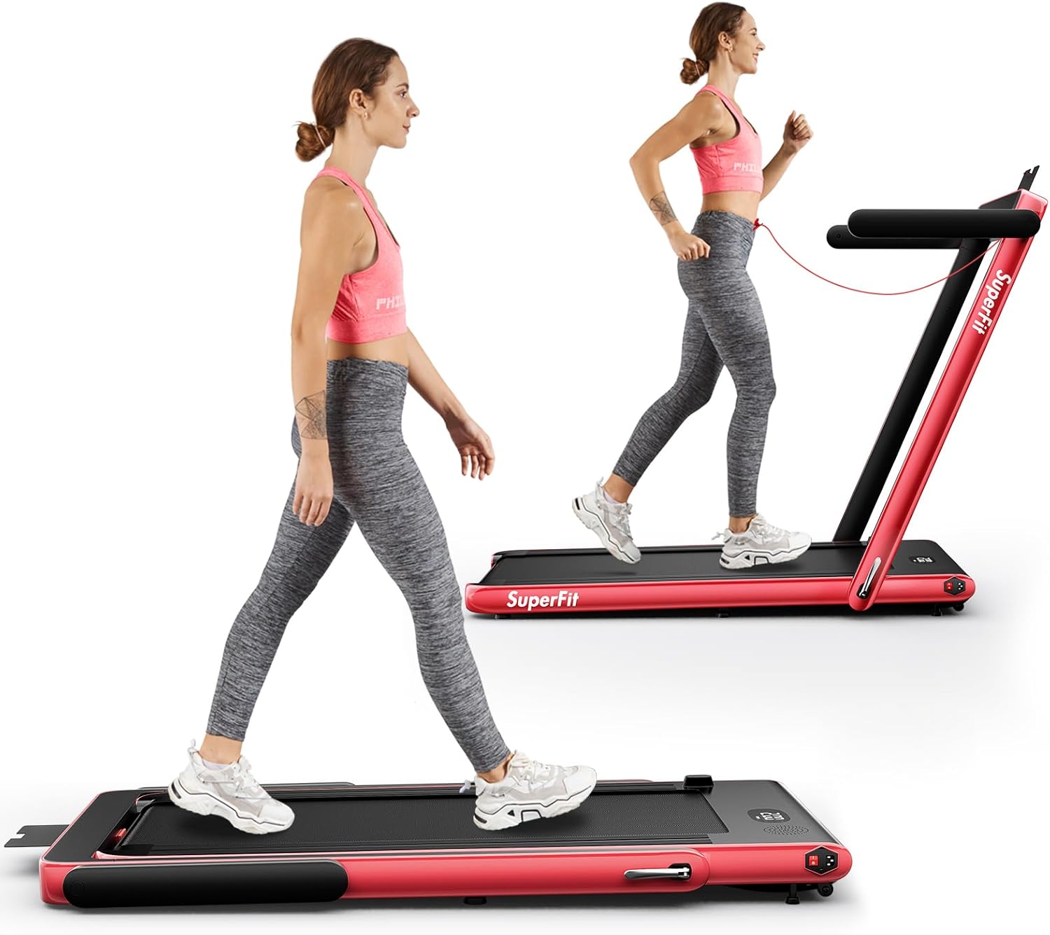 Goplus 2 in 1 Folding Treadmill for Home Office Use