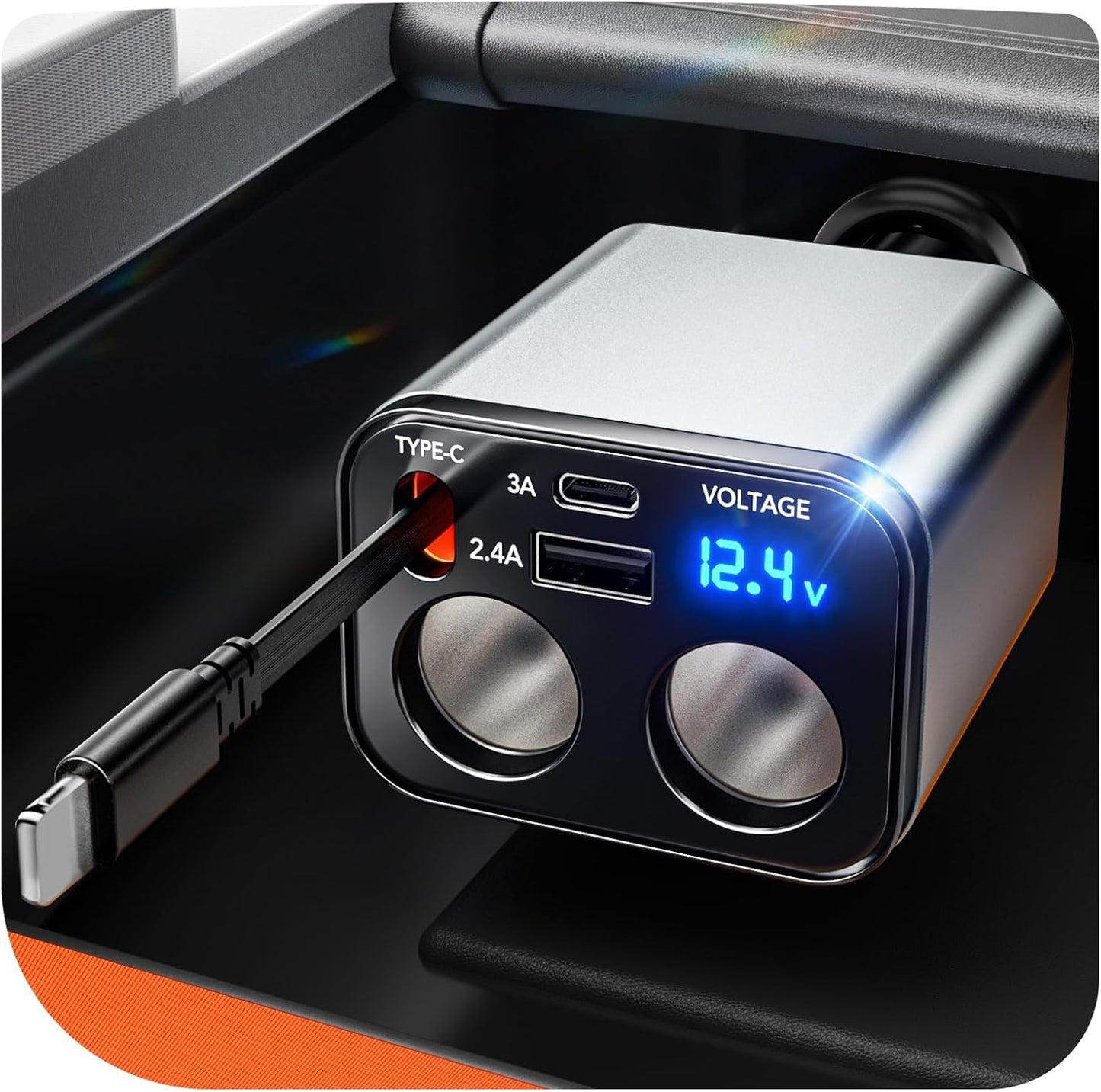 Fast 4-in-1 Car Charger for iPhone 14 Pro Max - HATALKIN