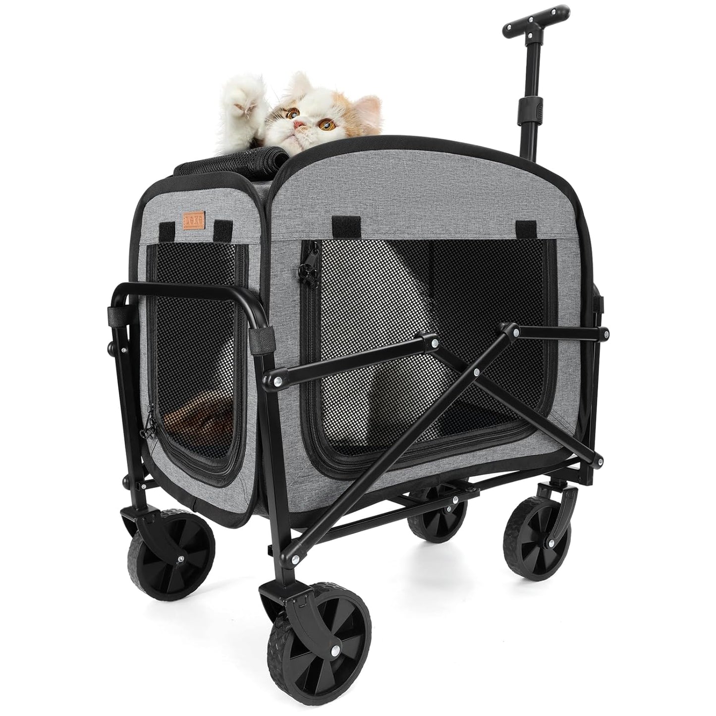 Lekereise Extra Large Pet Carrier with Wheels for Travel
