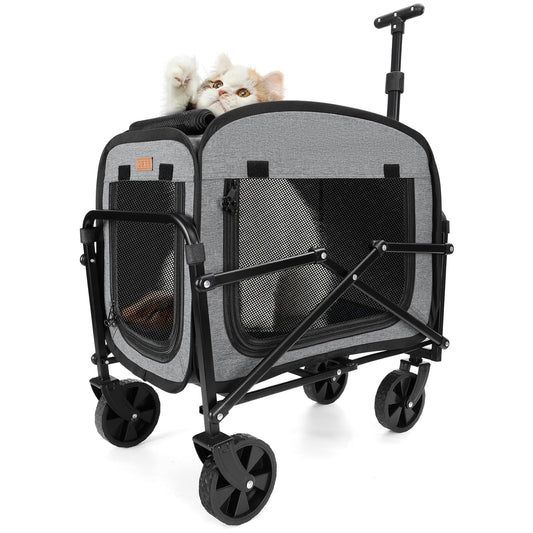 Lekereise Extra Large Pet Carrier with Wheels for Travel