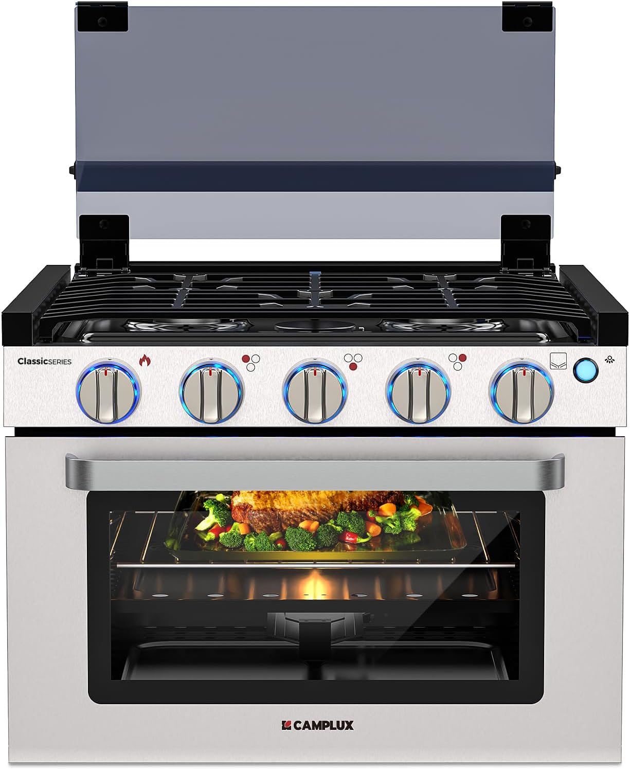 CAMPLUX Classic RV Propane Range 17 Inches for Cooking