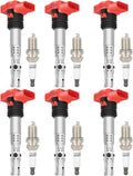 ECCPP UF483 Ignition Coils with Iridium Spark Plugs for 2001-2005 A4