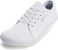 WHITIN Men's Wide Canvas Minimalist Barefoot Sneakers for Comfort