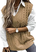 Oversized Sweater Vest for Women V Neck Sleeveless Loose Pullover 52%