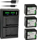 Kastar 3-Pack VW-VBN130 Battery and LTD2 USB Charger - Reliable Power