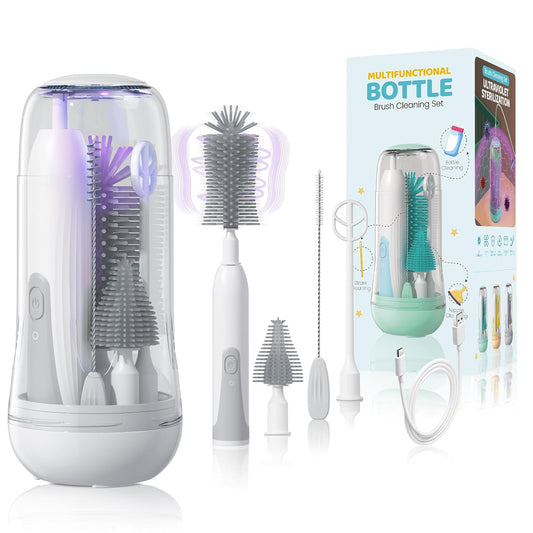 Rechargeable Electric Baby Bottle Brush Set - Efficient Cleaning!