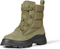 Women's Lace Up Puffer Boot - Comfortable Memory Foam Winter Boot