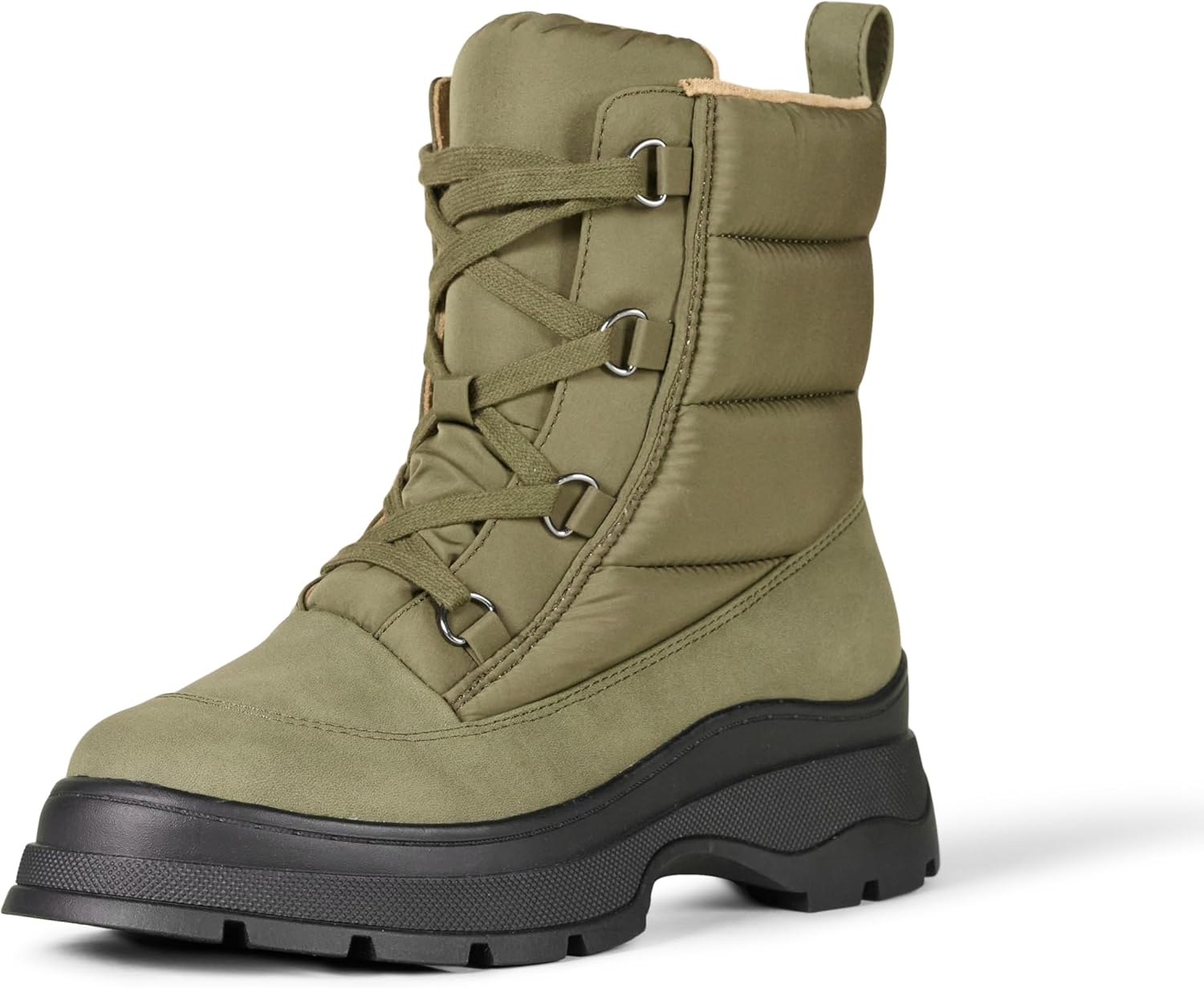 Lace Up Puffer Boot for Women with Comfort and Style