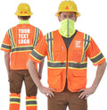Custom Logo High Visibility Reflective Work Safety Vest - Personalized