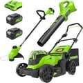 48V 17in Brushless Mower Combo Kit - Complete Cordless Yard Set