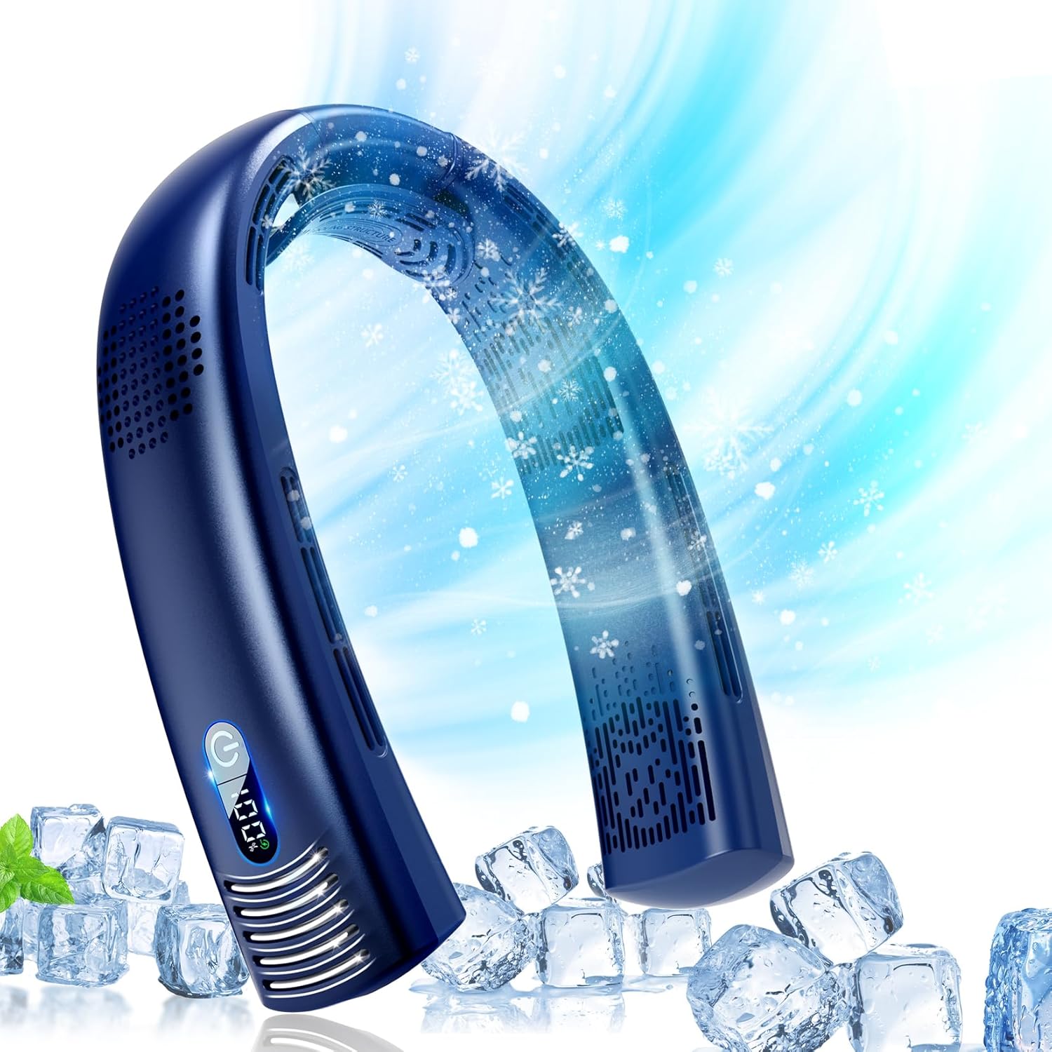 CRISLEX Bladeless Neck Fan: 360 Airflow, Hands-Free Cool