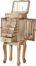 Standing Jewelry Armoire 7 Drawers & 2 Side Doors - Organized Storage