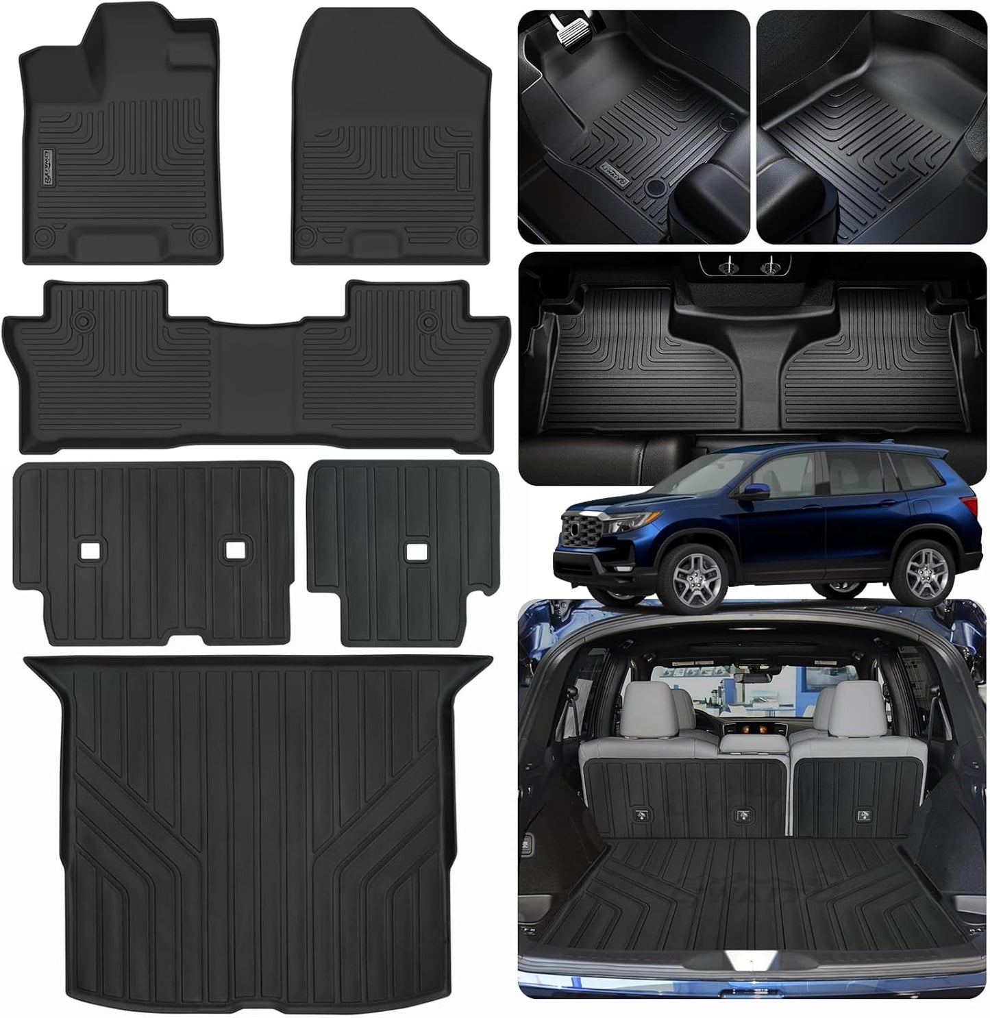 Custom Fit Floor Mats for 2019-2025 Honda Passport Protection