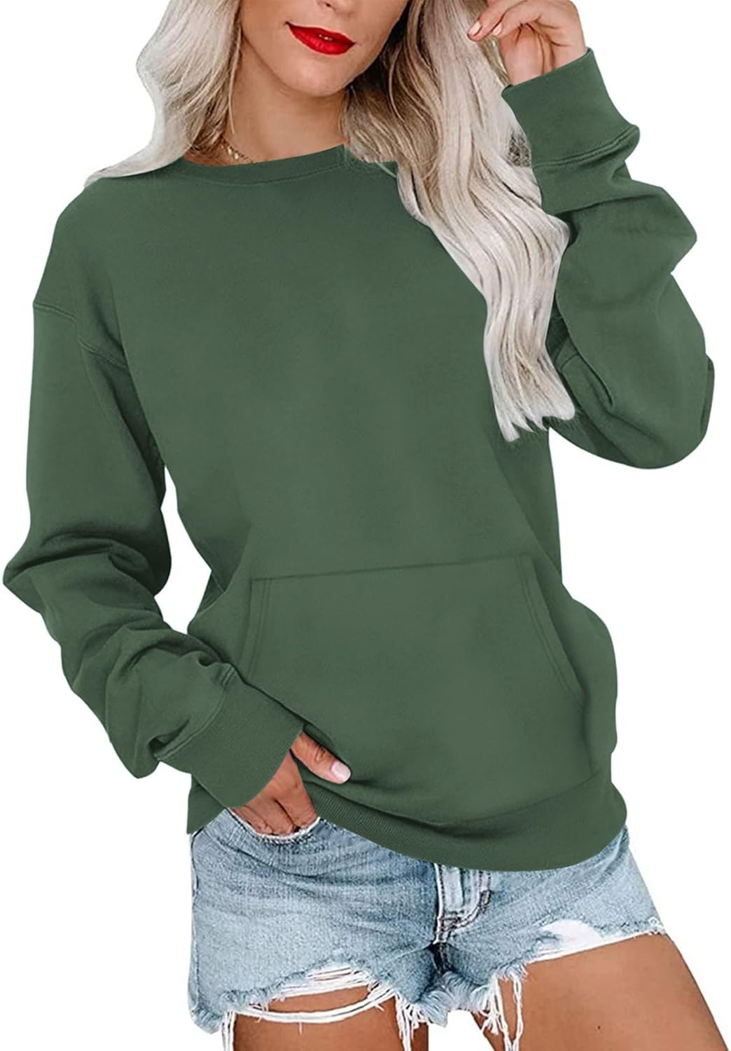 MISFAY Womens Oversized Sweatshirt Casual Long Sleeve Hoodie