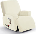 Oversized 3 Piece Stretch Recliner Chair Cover - Plush Light Yellow