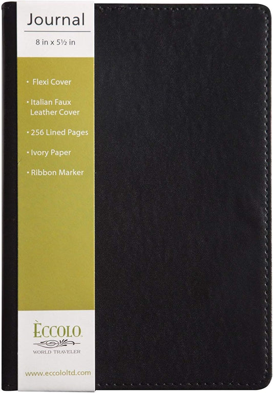 Eccolo A5 Professional Journal: Lay Flat, Ivory Pages, Travel-Friendly