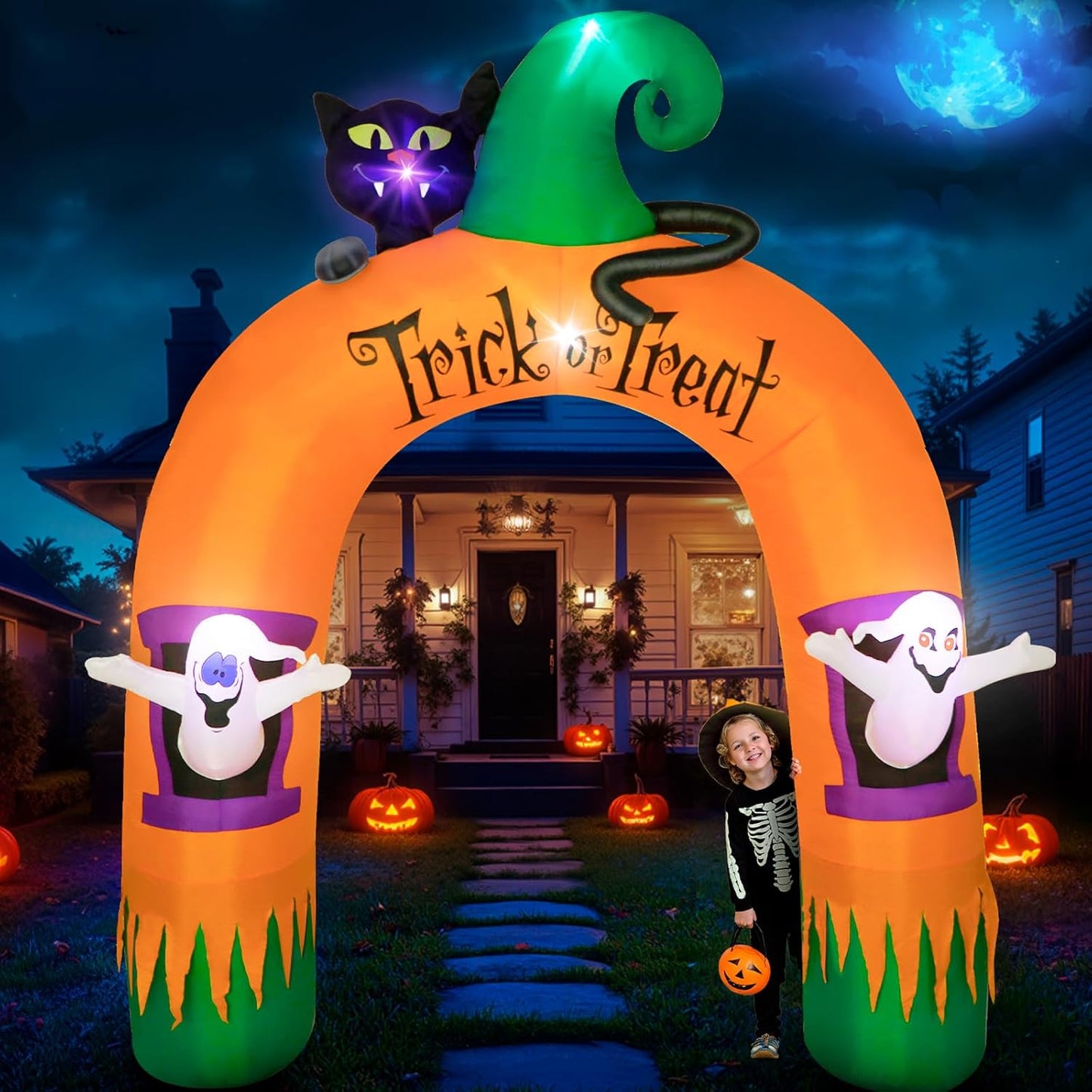 10FT Large Halloween Inflatable Archway Decoration for Spooky Fun