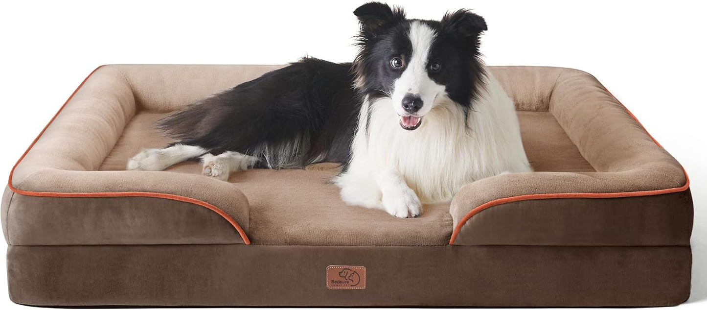 Orthopedic Dog Bed for Large Dogs - Waterproof & Washable Comfort