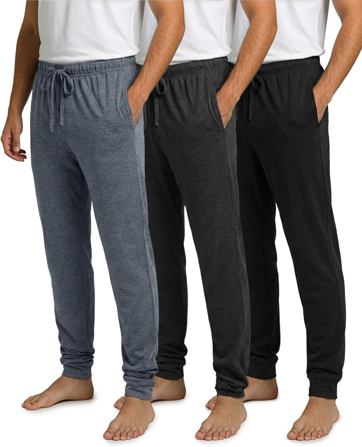 Men's Ultra Soft Cotton Pajama Pants - Comfortable Lounge Joggers