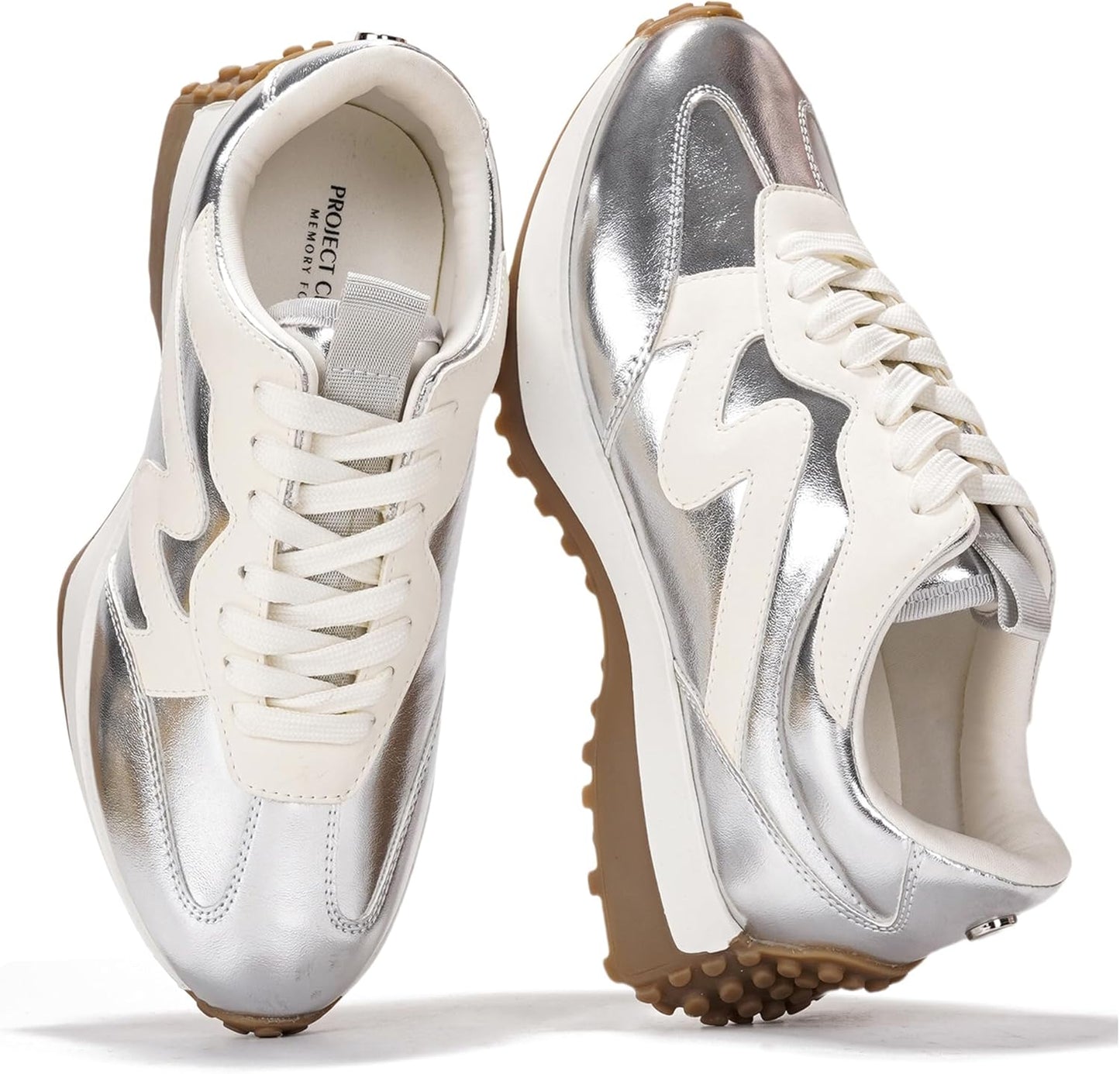 Trendy Sneakers for Women - Comfortable Memory Foam Casual Shoes