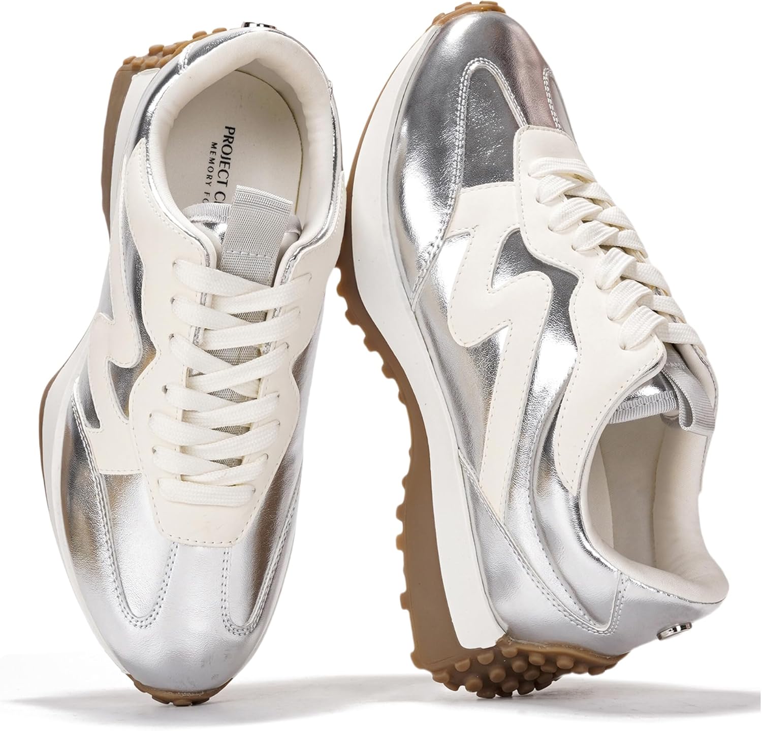 Trendy Sneakers for Women - Comfortable Memory Foam Casual Shoes