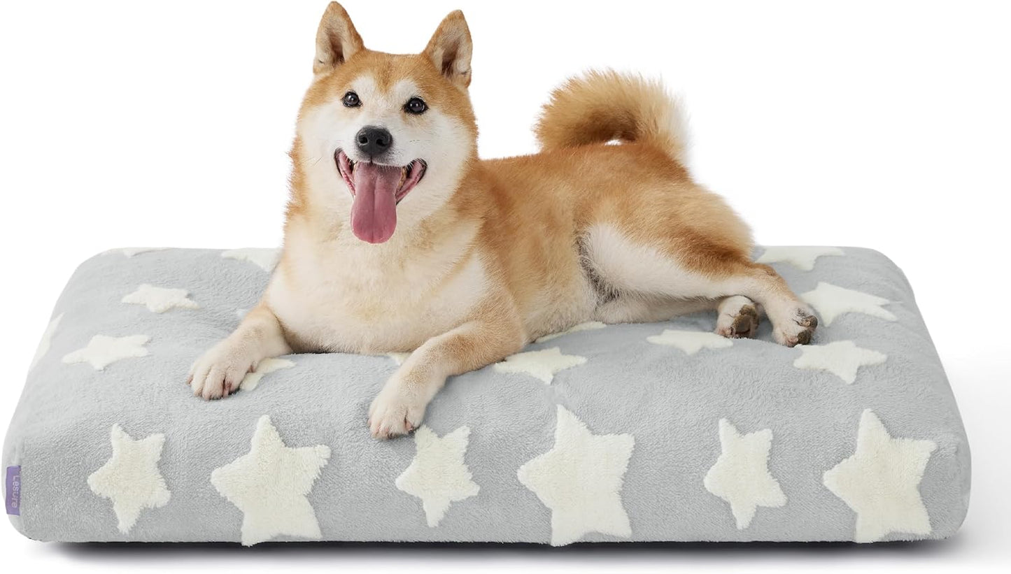 Lesure Dog Beds Large Sized Thick Foam Pet Bed for Comfort