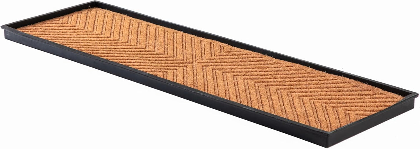 Heavy Duty Waterproof Rubber Shoe Storage Mat for Entryway