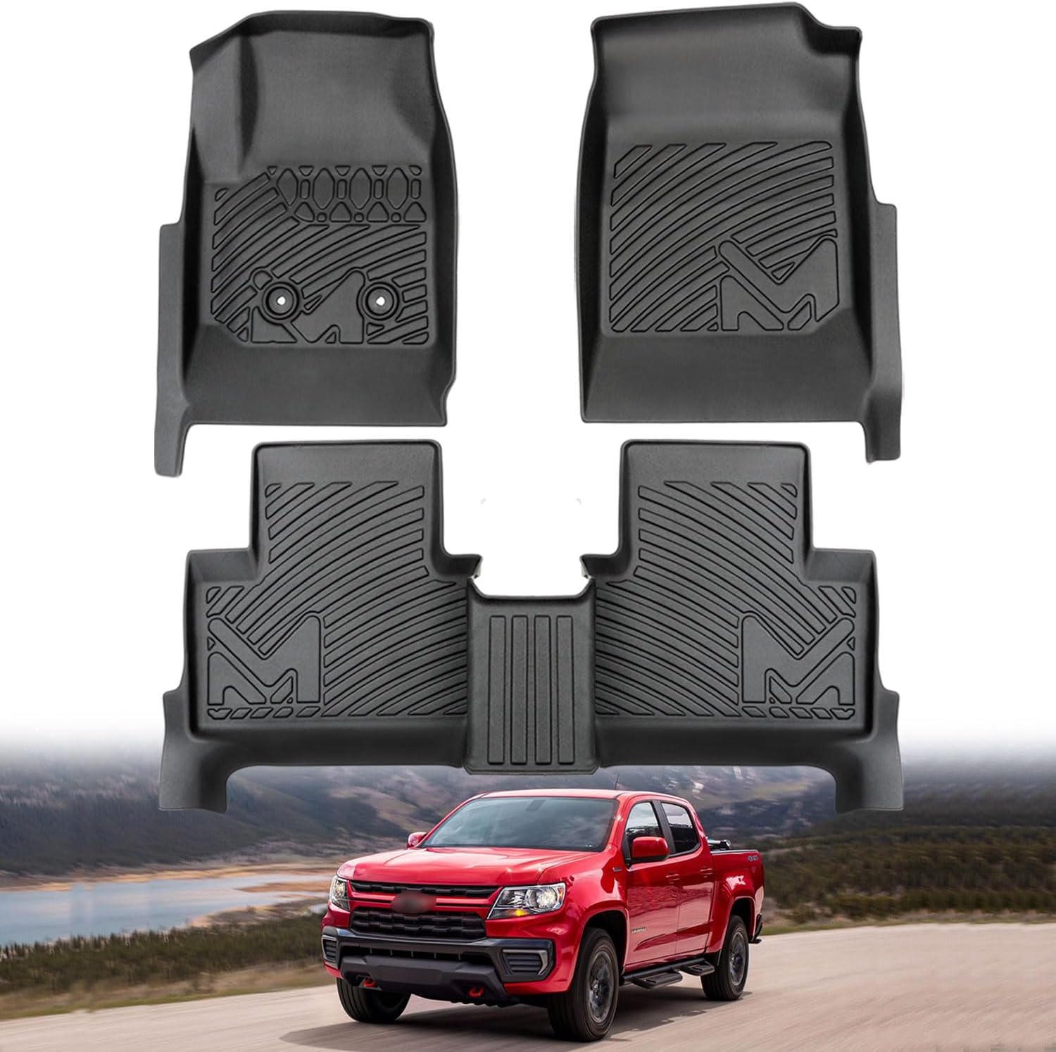 Custom TPE Automotive Floor Mats for 2015-2022 Chevy Colorado