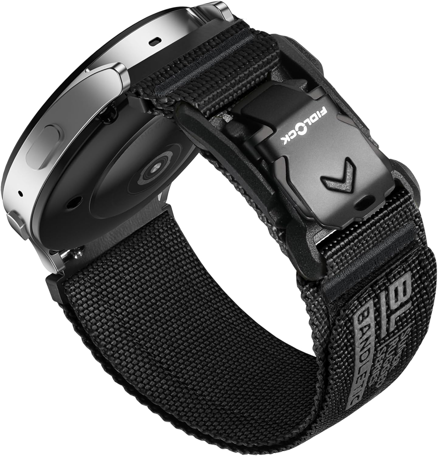 Upgraded 20mm Nylon Band for Samsung Galaxy Watches - Secure Magnetic V-Buckle!