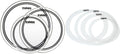 Evans EC2S Clear 3-piece Tom Pack + E-Rings Fusion Pack - Balanced
