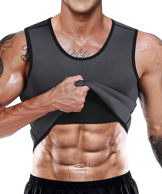 NonEcho Men Neoprene Waist Trainer Sauna Vest for Gym Workouts
