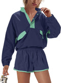 Nirovien Womens Workout Sets Athletic Short Sweat Set - Comfortable 2