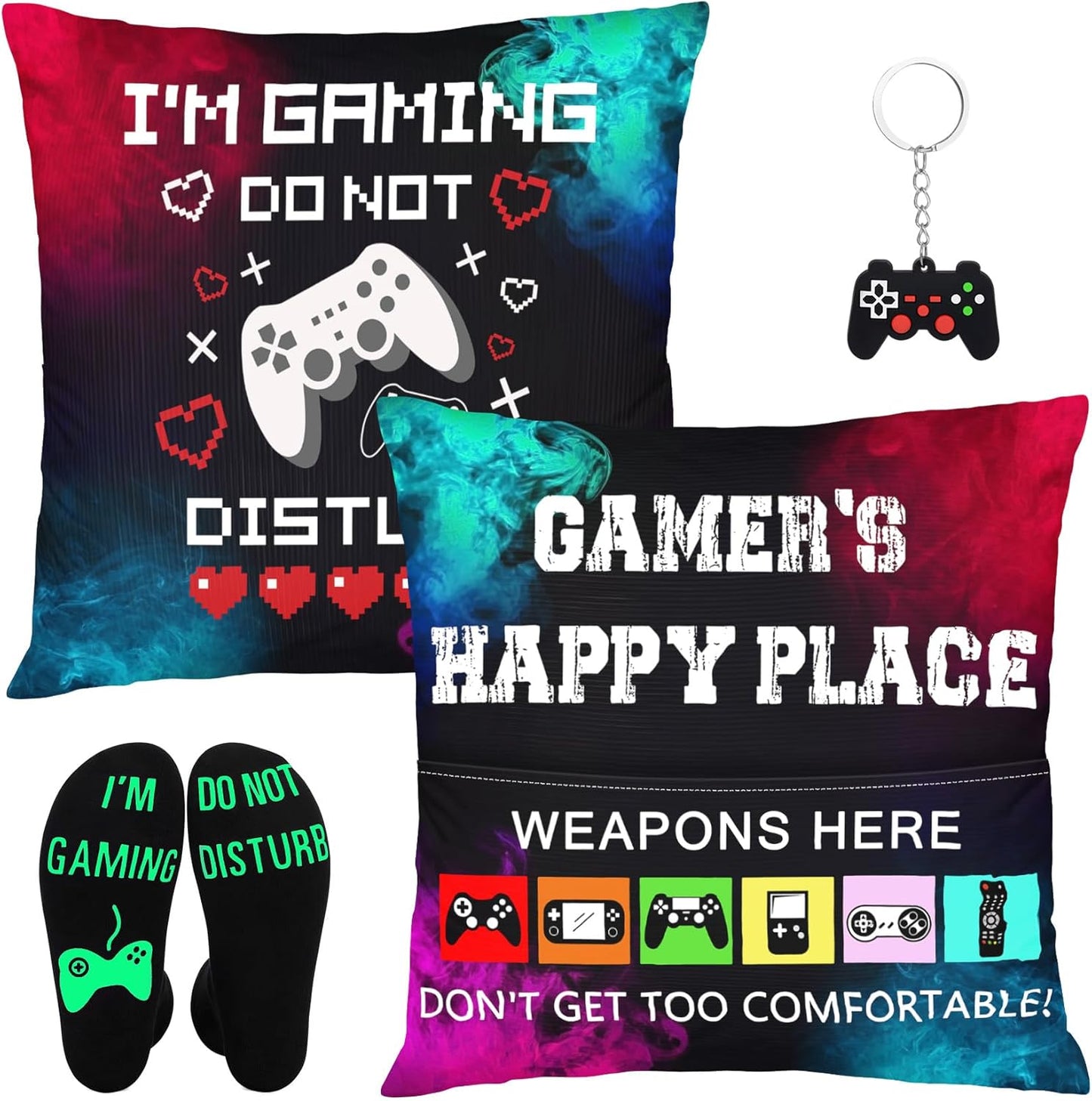 Ultimate Gamer Gift Set: Gaming Pillow Case & Socks - Bebomne