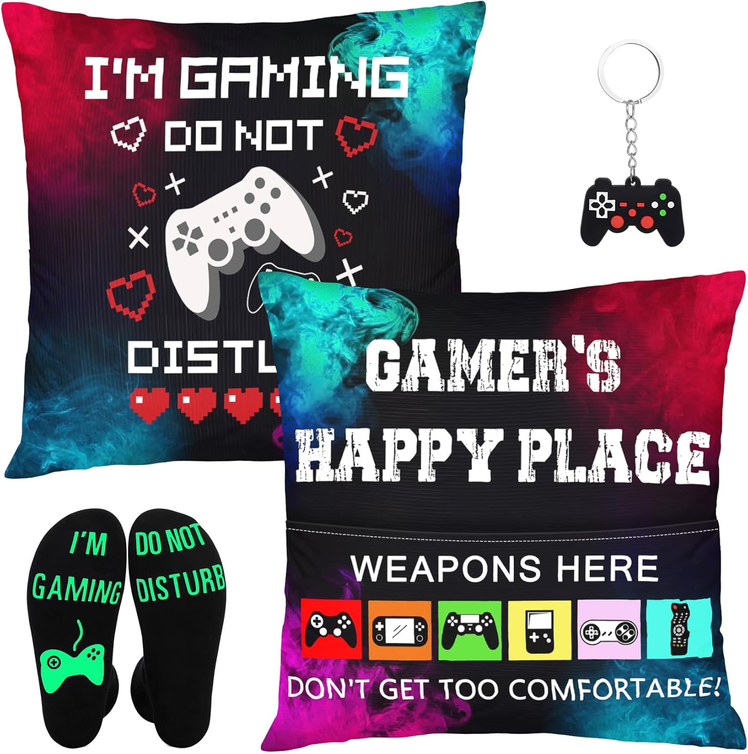 Ultimate Gamer Gift Set: Gaming Pillow Case & Socks - Bebomne