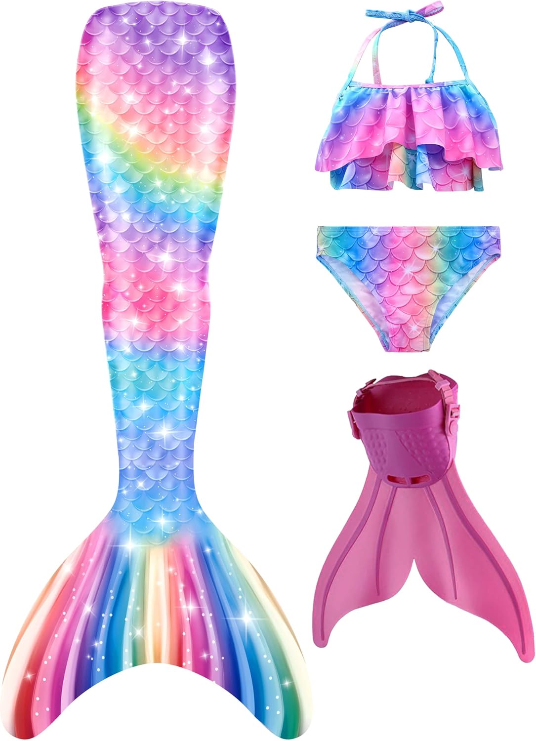 Superband Mermaid Tails with Mono Fin for Kids and Teens