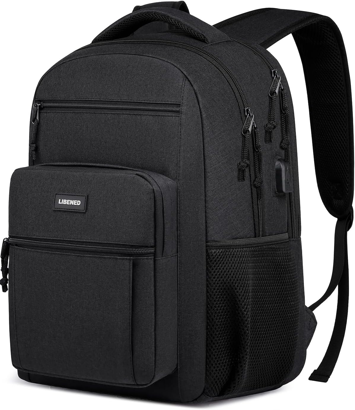 Large School Backpack for Men Women with USB Charging Port