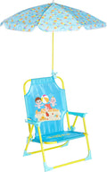 CoComelon Kids Folding Beach Chair with Umbrella - Portable Kids Seat