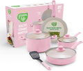 GreenLife 8 Piece Nonstick Cookware Set - Ceramic, Oven Safe