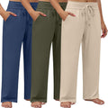 Neer Women's Plus Size Wide Leg Lounge Pants - Comfy, Breathable Fit