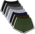 URATOT 7 Pack Womens Cotton Shorts - Weeklong Colors & Comfy Fit