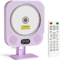 Kpop Purple CD Player for Home - Cute Wired Bluetooth Stereo