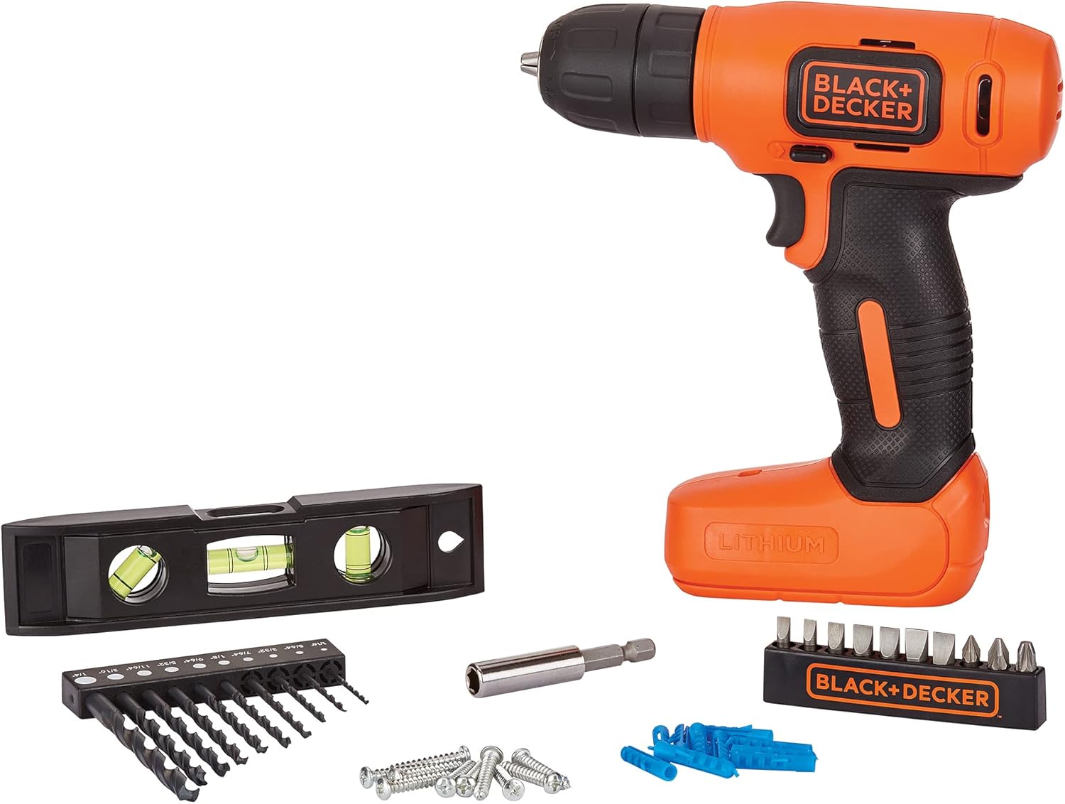 BLACK+DECKER 8V MAX Cordless Drill with 43 Piece Project Kit