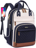 Stylish Laptop Backpack for Women with USB Charging Port