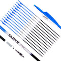 30in Carbon Arrow Archery Pack of 12 - Target Practice Arrows