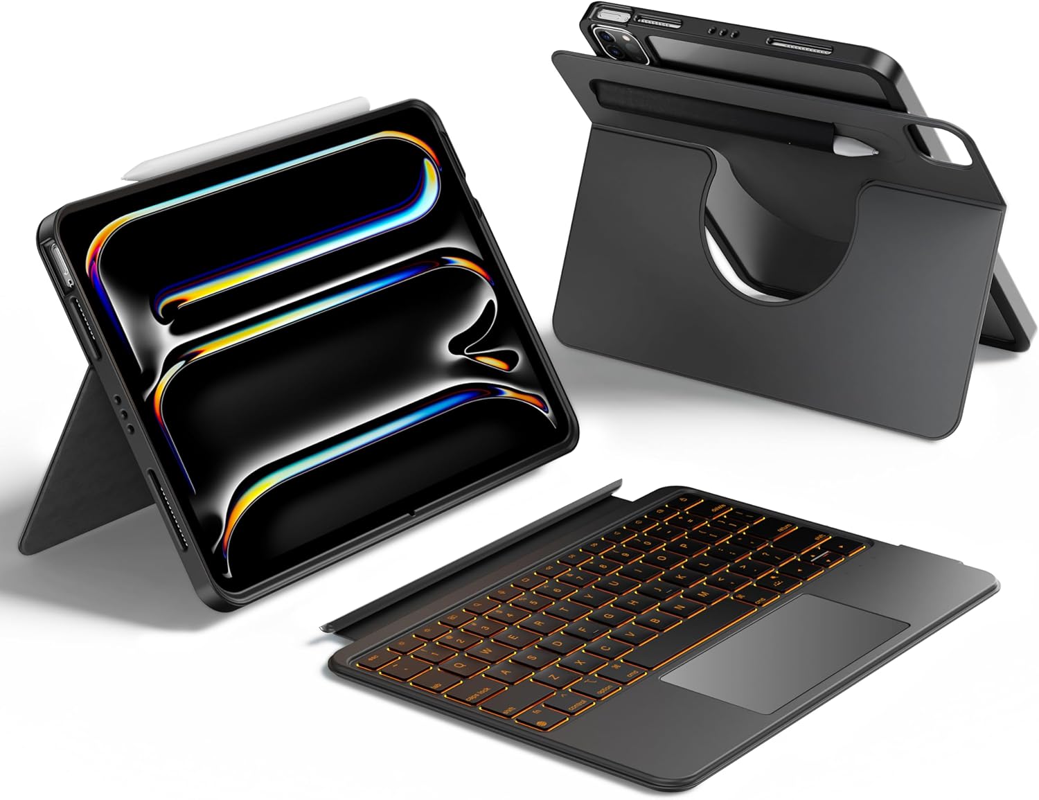 HOU Detachable Keyboard Case for iPad Pro 11 with Backlight